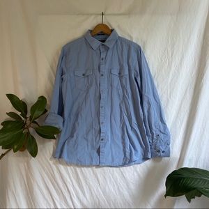 Marc Anthony Blue Collared Shirt ~ Size XL